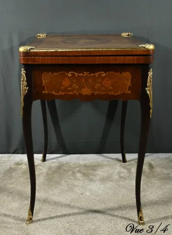 Table de Jeux en Acajou, style Transition Louis XV/Louis XVI – Fin XIXe