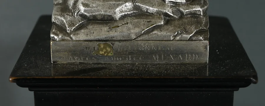 SILBERNE PLATTENSTATUETTE DER HEILIGEN ANNA und DER JUNGFRAU MARIA
