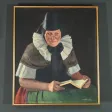 Huile sur Toile « Polonaise à sa lecture » de A. MARKOWICZ – Début XXe
