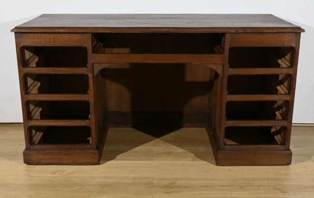 ART DECO PERIOD PEDESTAL DESK