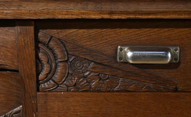 ART DECO PERIOD PEDESTAL DESK