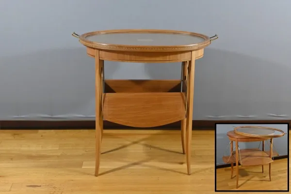 Table à Thé en Acajou Blond, Art Déco – 1920