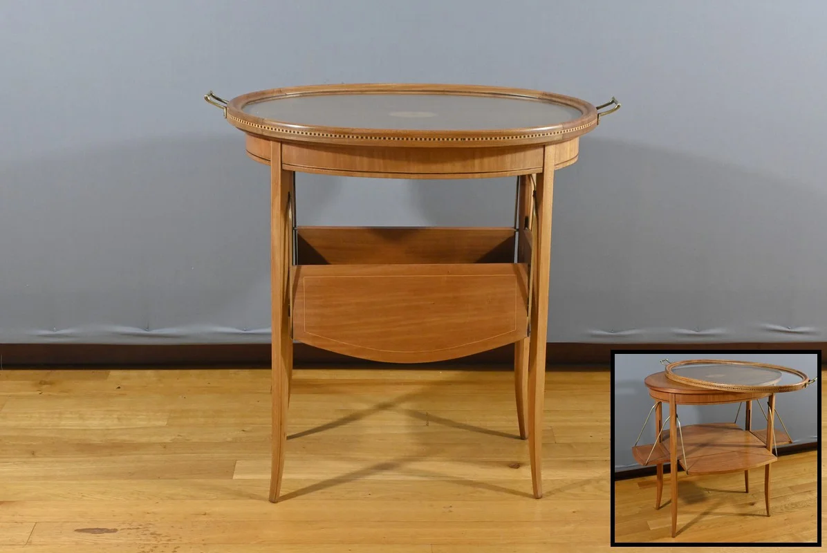 Table à Thé en Acajou Blond, Art Déco – 1920