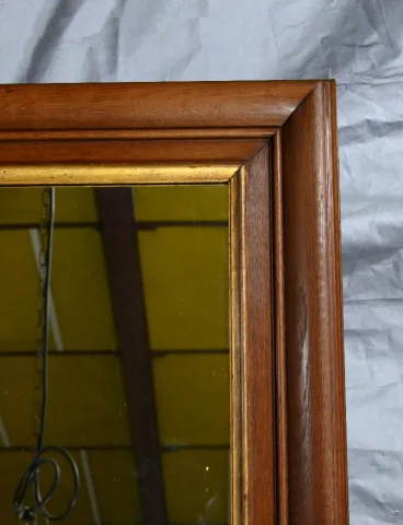 Important Miroir en Chêne et Bois Doré – 1900