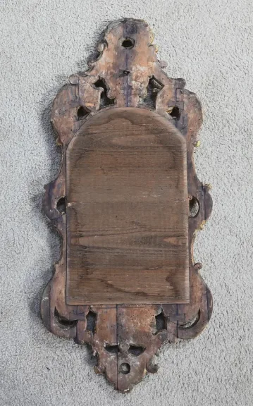Miroir Louis XV en Bois Doré, Rocaille – 2ème partie XIXe