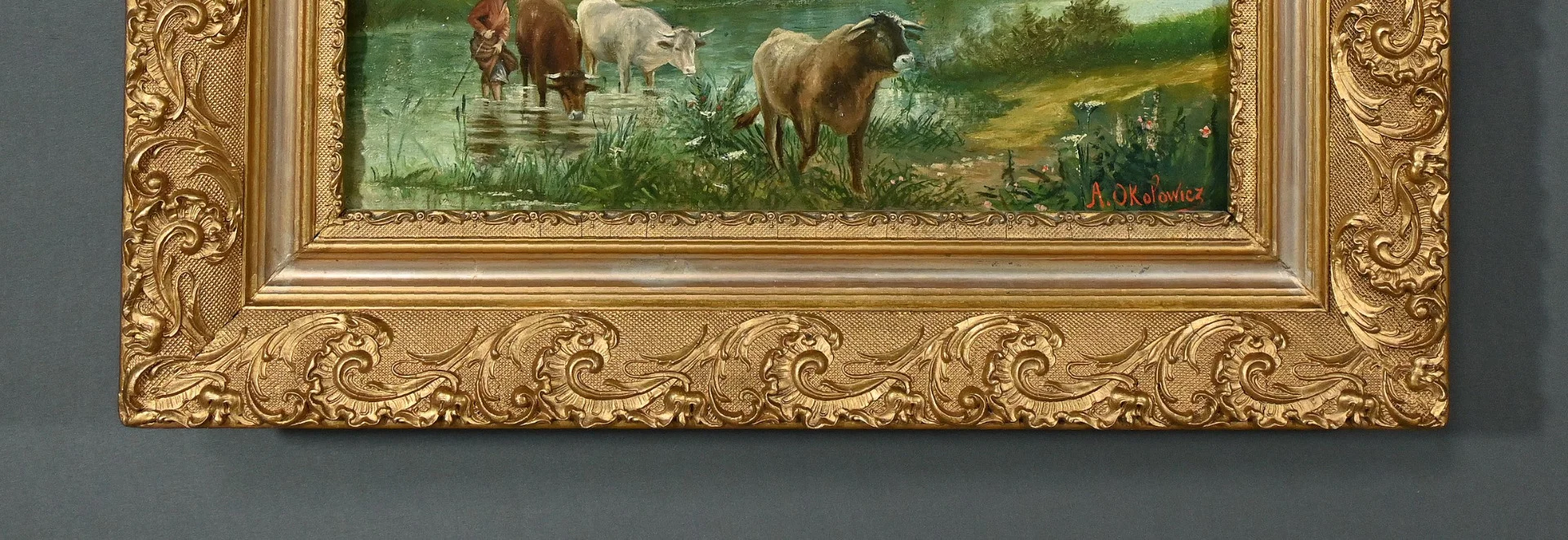 ÖL AUF LEINWAND von N. OKOLOWICZ