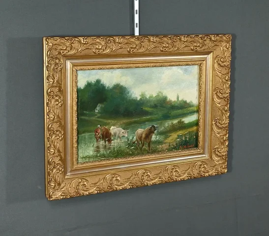 OIL ON CANVAS by N. OKOLOWICZ