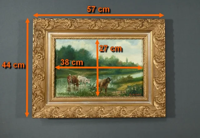 OIL ON CANVAS by N. OKOLOWICZ