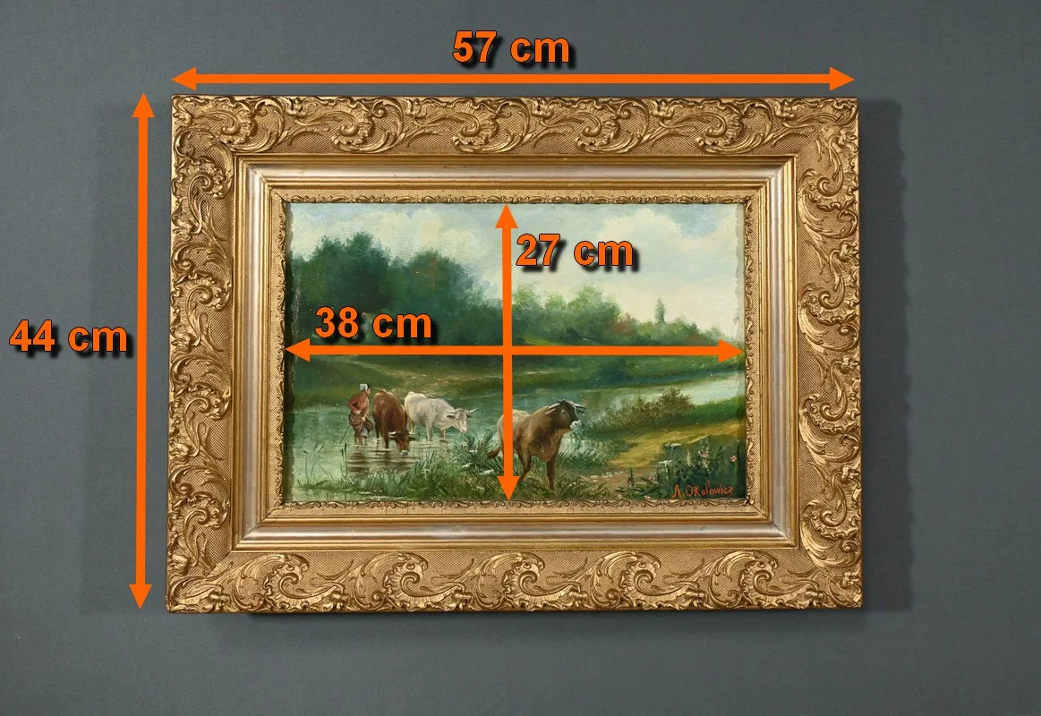 ÖL AUF LEINWAND von N. OKOLOWICZ