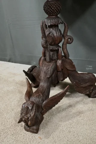 Guéridon Anglo-indien en Bois Exotique – Fin XIXe