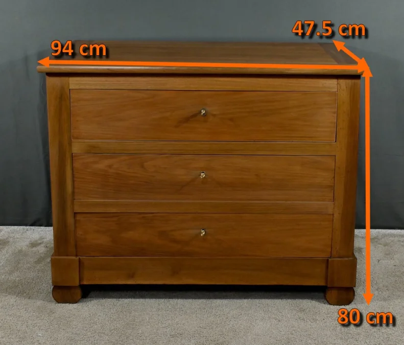 Commode en Noyer, style Restauration – Fin XIXe