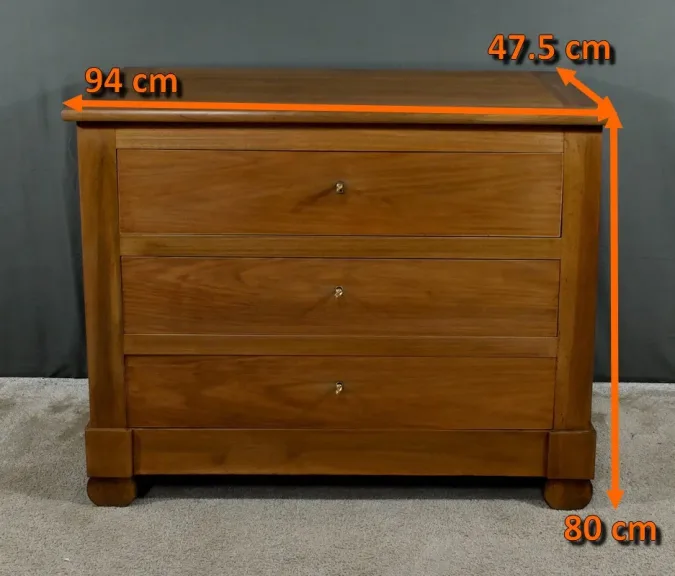 Commode en Noyer, style Restauration – Fin XIXe