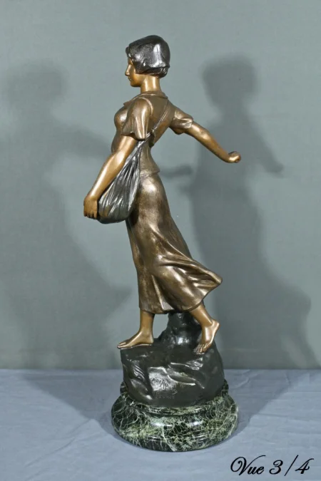 SPELTER STATUETTE 签名 A. de RANIERI
