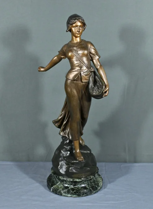 SPELTER STATUETTE 签名 A. de RANIERI