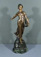 STATUETTA SPELTER firmata A. de RANIERI