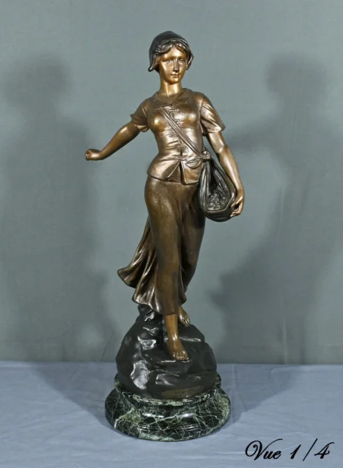 SPELTER STATUETTE 签名 A. de RANIERI