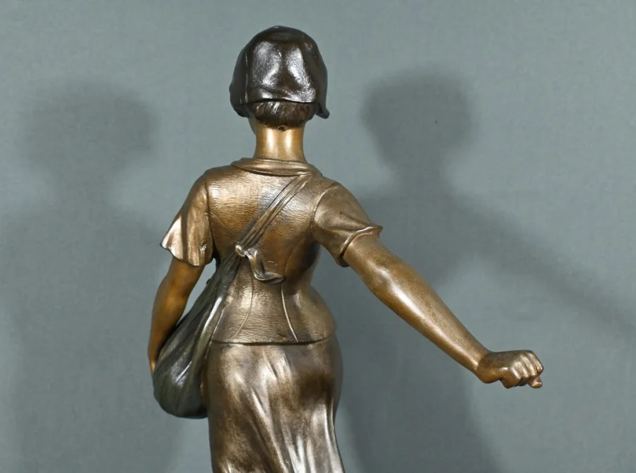 SPELTER STATUETTE 签名 A. de RANIERI