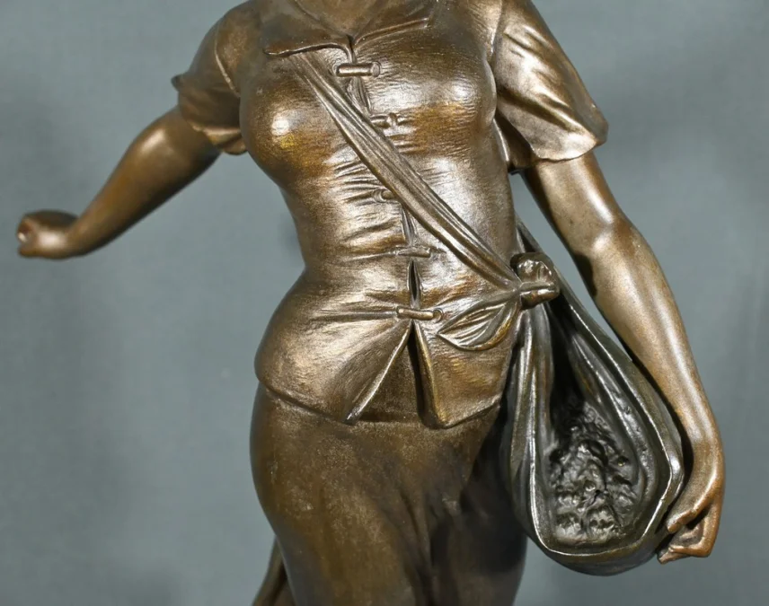 SPELTER STATUETTE 签名 A. de RANIERI