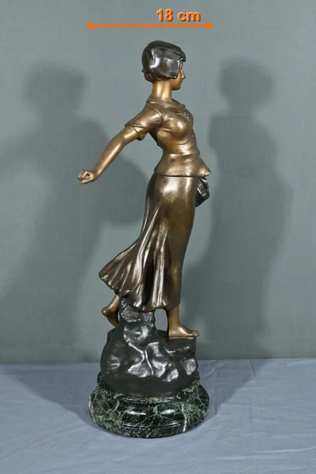 SPELTER STATUETTE 签名 A. de RANIERI