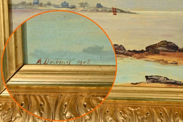 Peinture à l’Huile, signée A.Derémy – 1902
