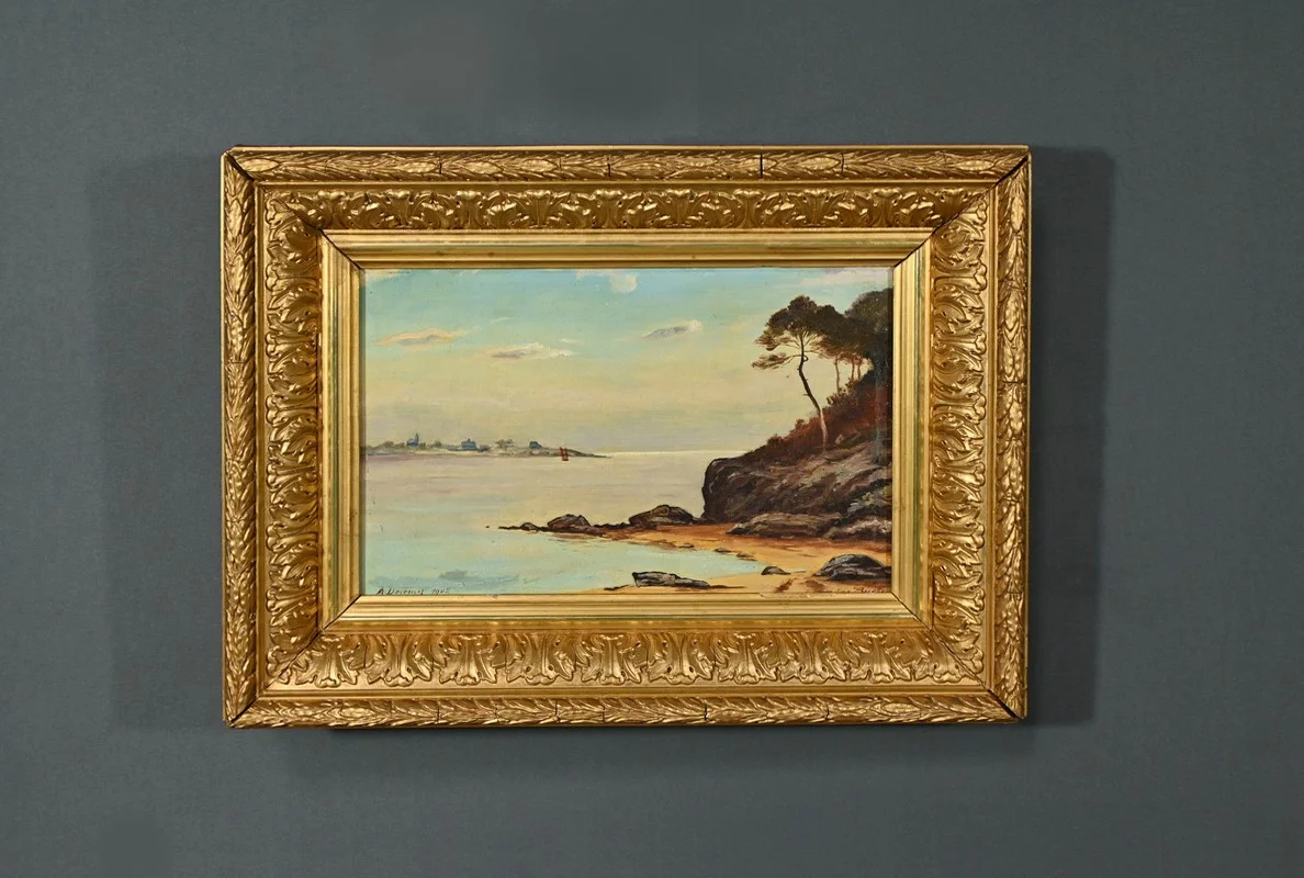 OLIEVERFSCHILDERIJ gesigneerd A DEREMY 1902
