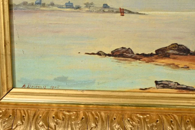 Peinture à l’Huile, signée A.Derémy – 1902