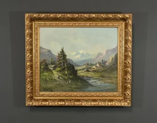 OIL ON CANVAS signed C. LION