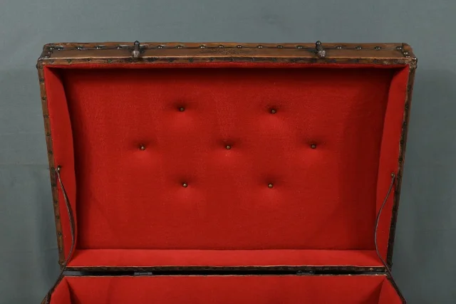 LARGE LEATHER TRUNK
