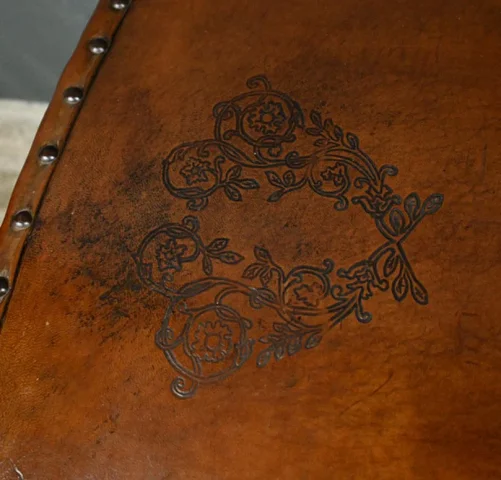 LARGE LEATHER TRUNK