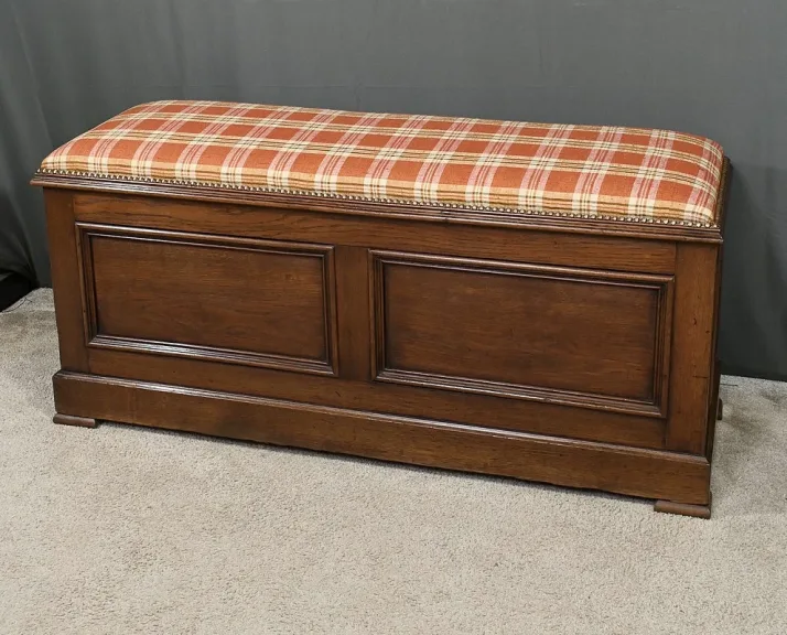 Banc Coffre de Palier en Chêne – Début XXe