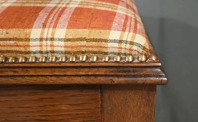 Banc Coffre de Palier en Chêne – Début XXe