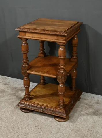 Petite Table de Salon en Noyer massif, style Louis-Philippe – Fin XIXe