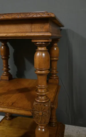 Petite Table de Salon en Noyer massif, style Louis-Philippe – Fin XIXe