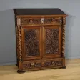 Oratoire en Noyer massif, style Renaissance Neo-gothique – Fin XIXe
