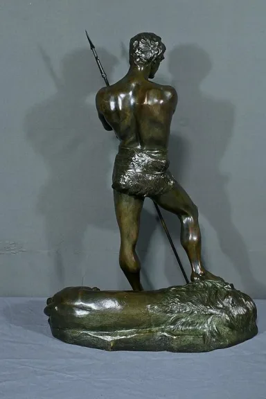 BRONZESKULPTUR von H. FUGERE