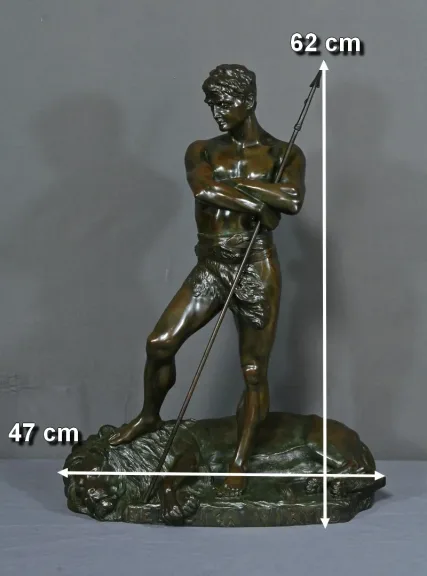 BRONZESKULPTUR von H. FUGERE