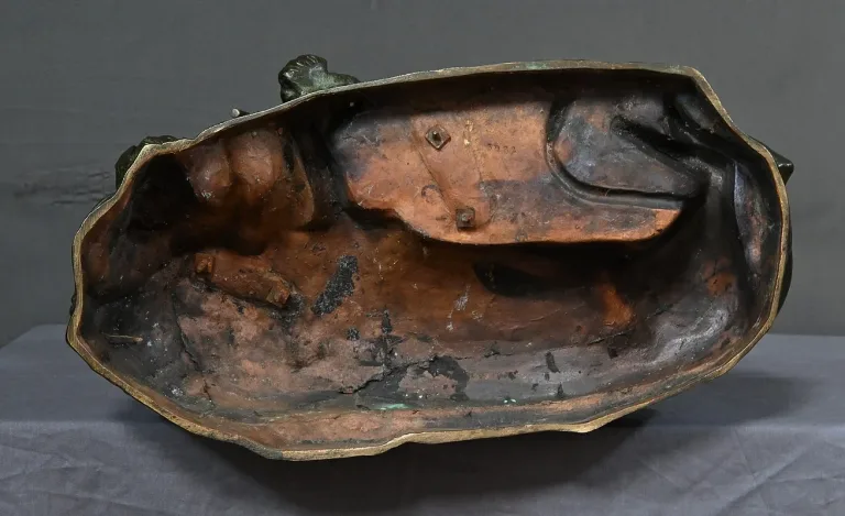 BRONZESKULPTUR von H. FUGERE