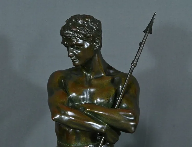 BRONZESKULPTUR von H. FUGERE
