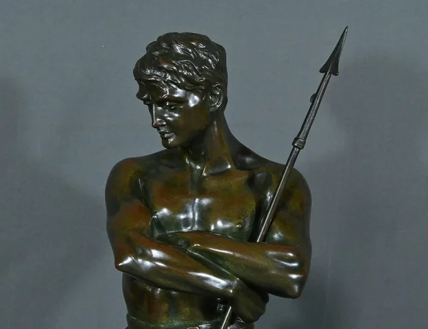 Important Bronze « Le Chasseur de Lion » de H. Fugère – Fin XIXe