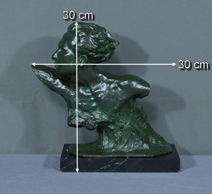 BRONZE von JEAN MERMOS von F. FOCHT