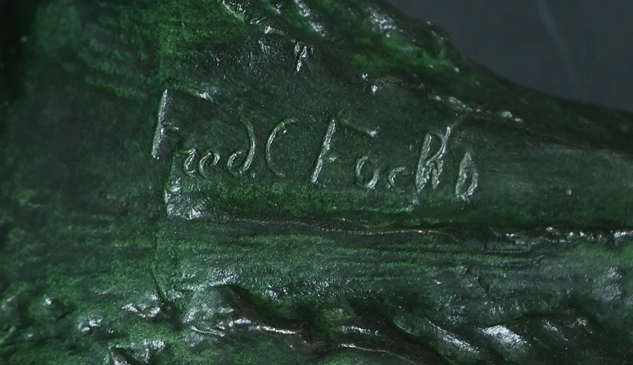 BRONZE von JEAN MERMOS von F. FOCHT