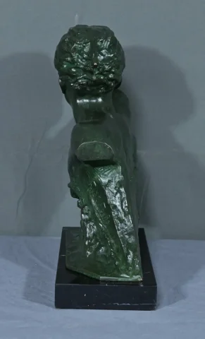 BRONZE of JEAN MERMOS by F. FOCHT