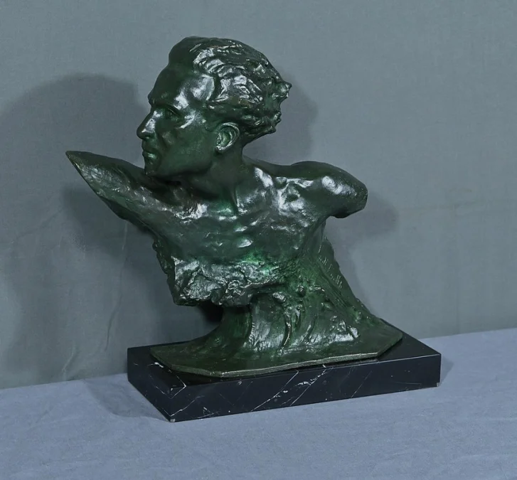 BRONZE von JEAN MERMOS von F. FOCHT