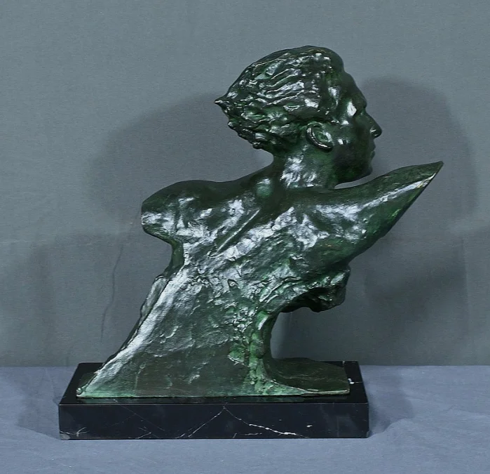 BRONZE von JEAN MERMOS von F. FOCHT