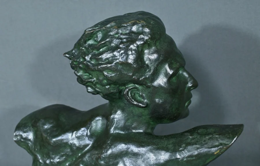 BRONZE von JEAN MERMOS von F. FOCHT
