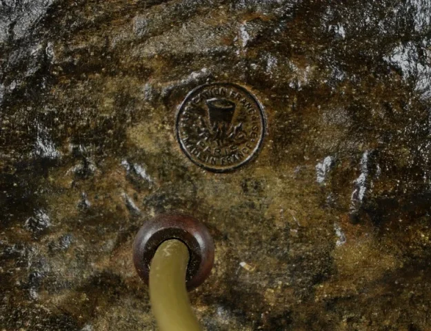 Important Régule monté en lampe « Pirate à l’affût », signé A. Foretay – Début XXe