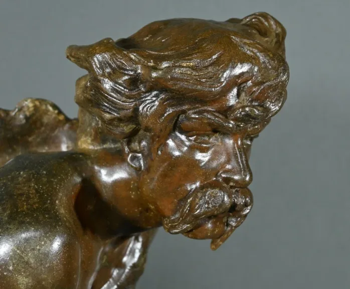 SPELTER STATUETTE converted into a lamp