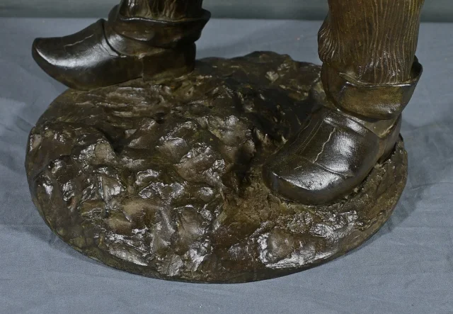 Important Bronze « L’Homme à la Pipe », signé M. Constant Favre – Fin XIXe