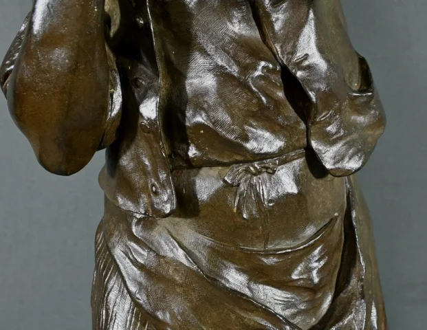 Important Bronze « L’Homme à la Pipe », signé M. Constant Favre – Fin XIXe