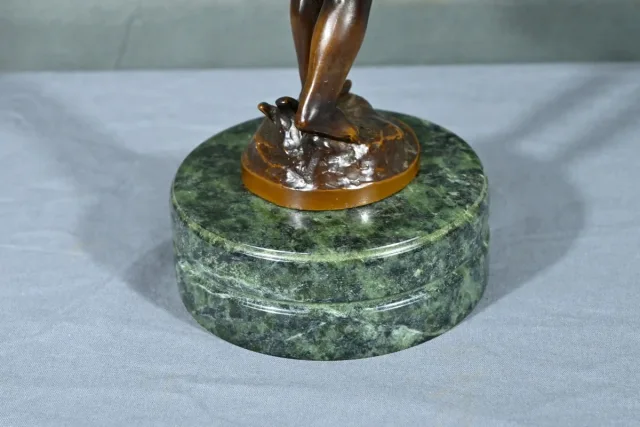 Bronze Putto au Tambourin, signé A.Moreau – Fin XIXe